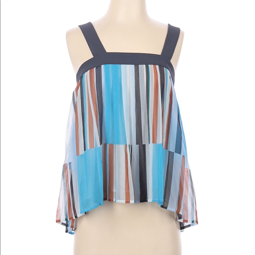 Ann Taylor LOFT Sleeveless Blouse, Size XS, Gray